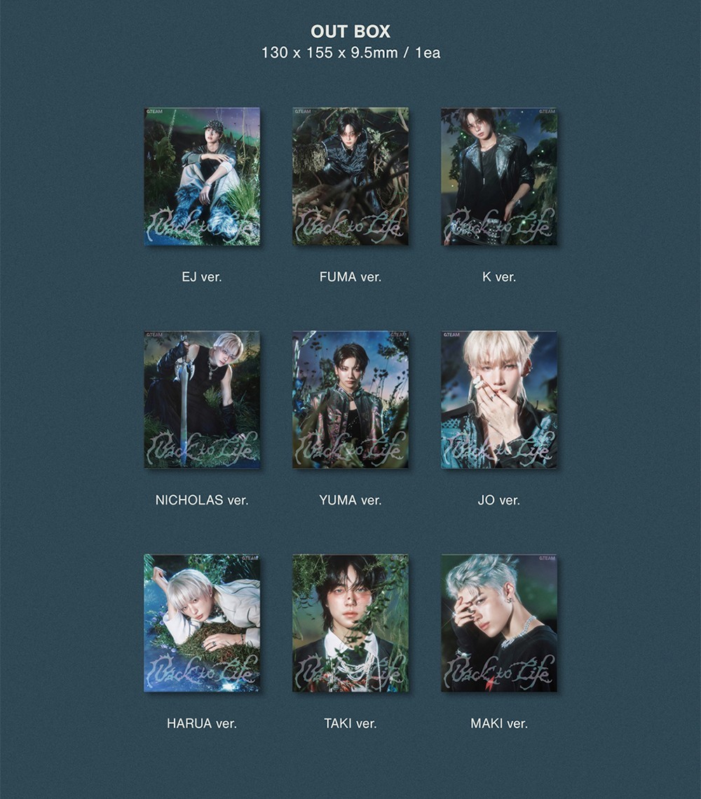 &TEAM BACK TO LIFE KR 1st Mini Album ROAR Ver/CD+5 Post Card+B