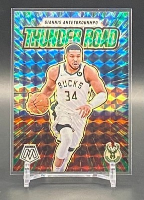 2024-25 Panini Mosaic Giannis Antetokounmpo Thunder Road Green
