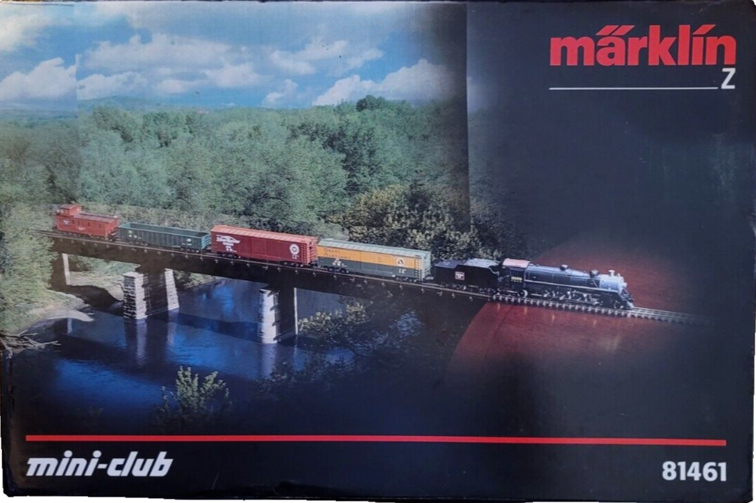 Z Marklin Mini-Club 81461 Burlington Route Freight Set (110v