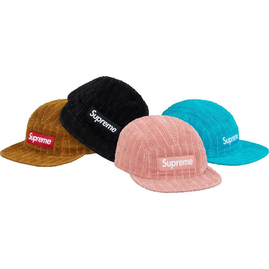Supreme Rope Corduroy Camp Cap Pink Brown S/S 19 | eBay