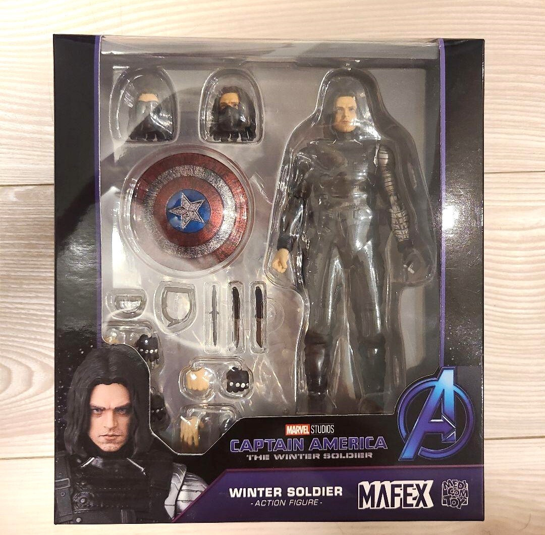 MAFEX No. 203 Captain America Winter Soldier Figure 6.1in