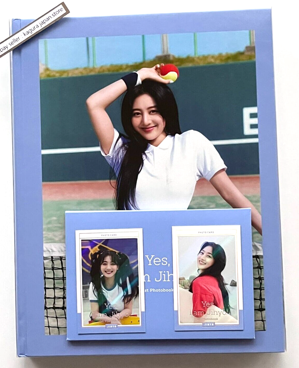 TWICE Yes I am Jihyo Cobalt Blue ver. Photobook + Photocards +