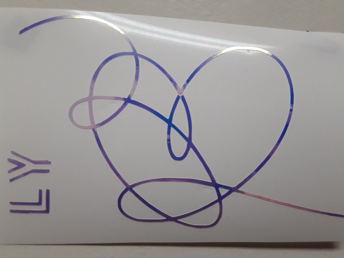 BTS Love Yourself Sticker Vinyl Decal Great for Windows Walls