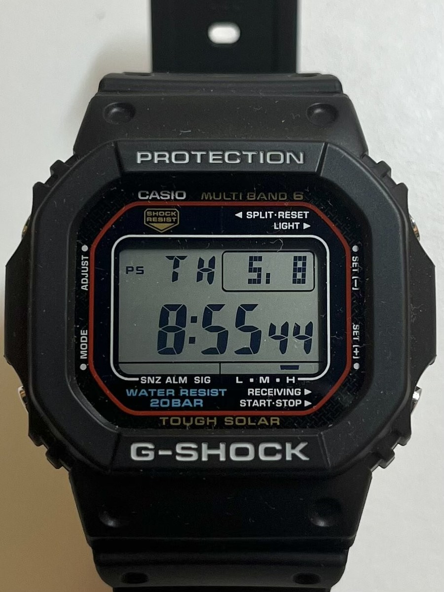 CASIO G-SHOCK GW-M5610U-1JF Black Red Waterproof Solar Men's Watch