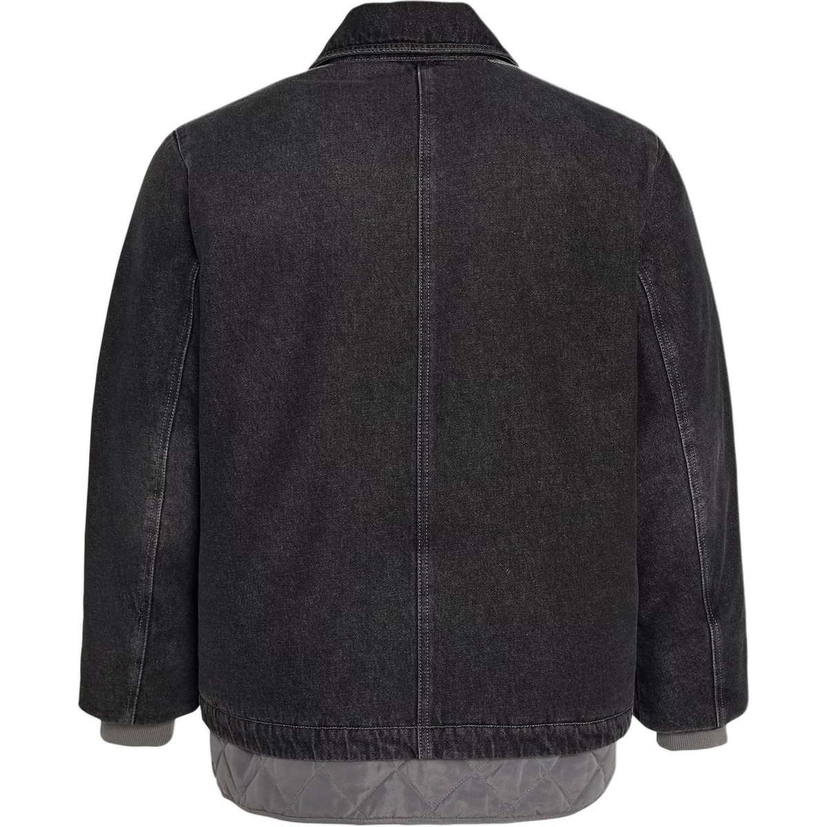 adidas Originals Men's Black Denim Jacket Three Stripes Chinese