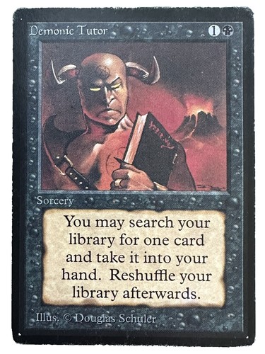 1993 Magic the Gathering MtG - Limited Editon Alpha - Demonic