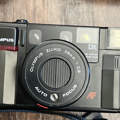 OLYMPUS DX ZUIKO 35mm Film Camera 38mm Japan Tested Working With