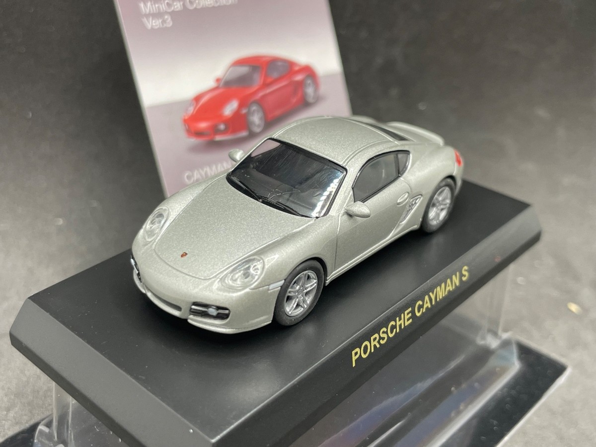 Kyosho 1/64 Porsche collection3 Cayman S silver diecast model car
