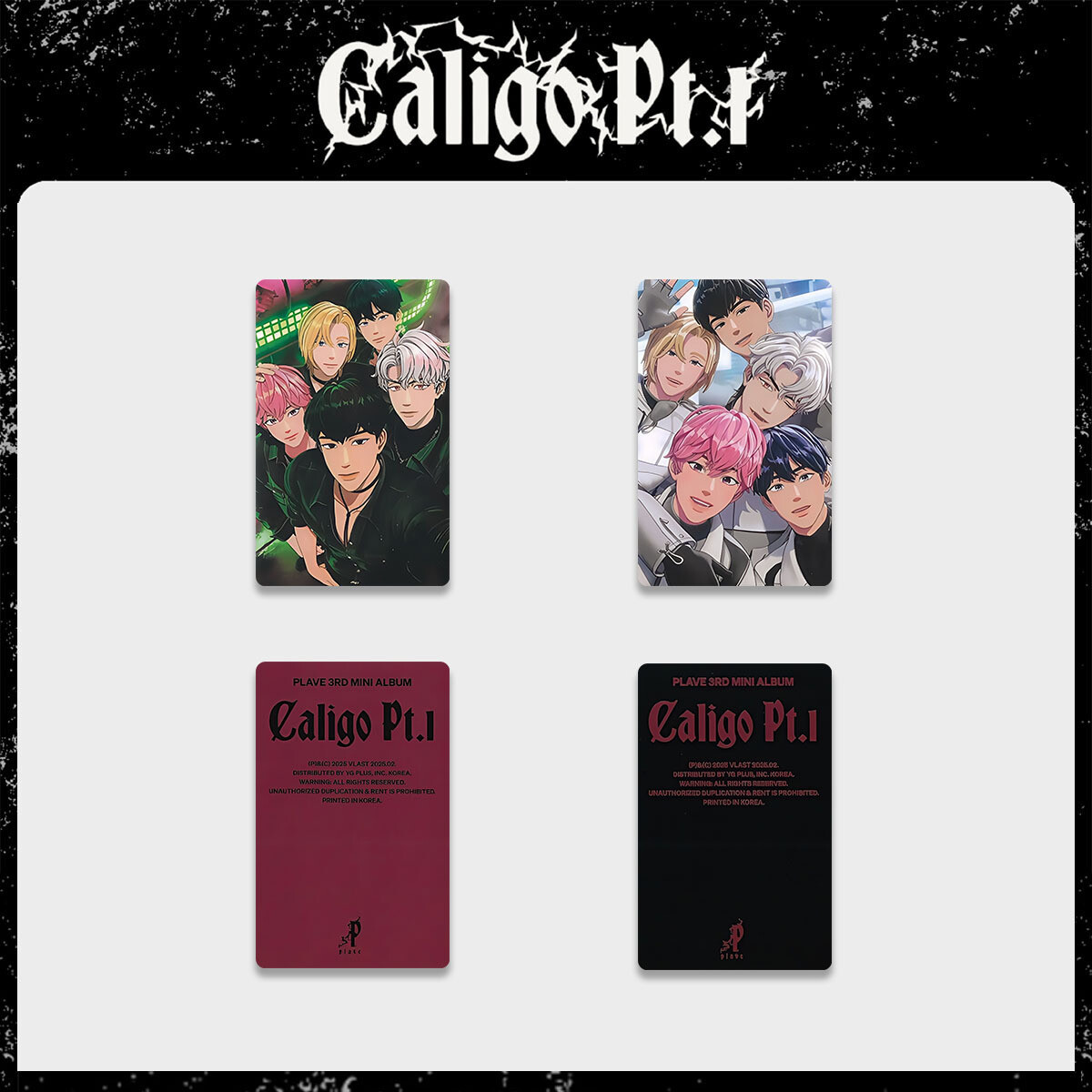 PLAVE 3rd Mini Album Caligo Pt.1 Self Made Photo Cards . Photocard