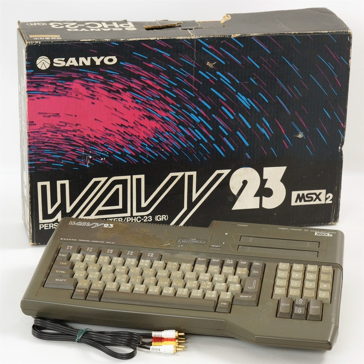 SANYO MSX2 WAVY 23 Personal Computer PHC-23 Tested JAPAN10244110