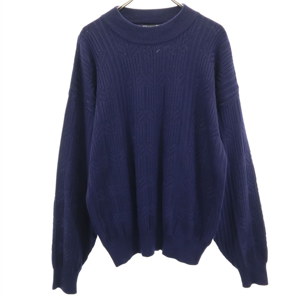 Christian Dior Sports 90S Wool Long Sleeve Sweater Navy Knit | eBay