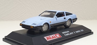 Real-X 1/72 NISSAN FAIRLADY Z 300ZX Z31 BLUE/BLACK diecast car