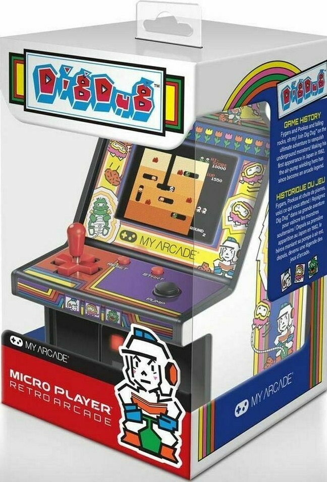 Dig Dug Real Mini Cabinet Original My Arcade Retrogaming Bandai