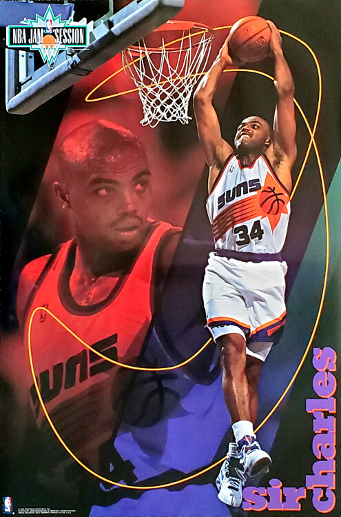 Charles Barkley SIR CHARLES Phoenix Suns 1993 Slam Dunk Costacos