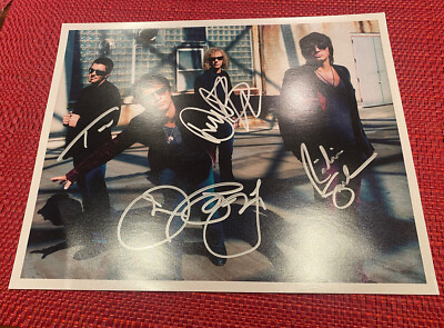 Bon Jovi Band Hand Signed Photo Jon , Richie Sambora David Bryan