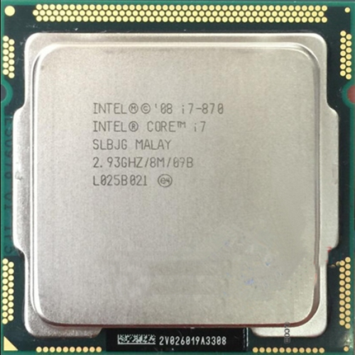 Intel Core i7-870 SLBJG 2.93GHz (Turbo 3.60GHz) 8M 4-Core LGA-1156