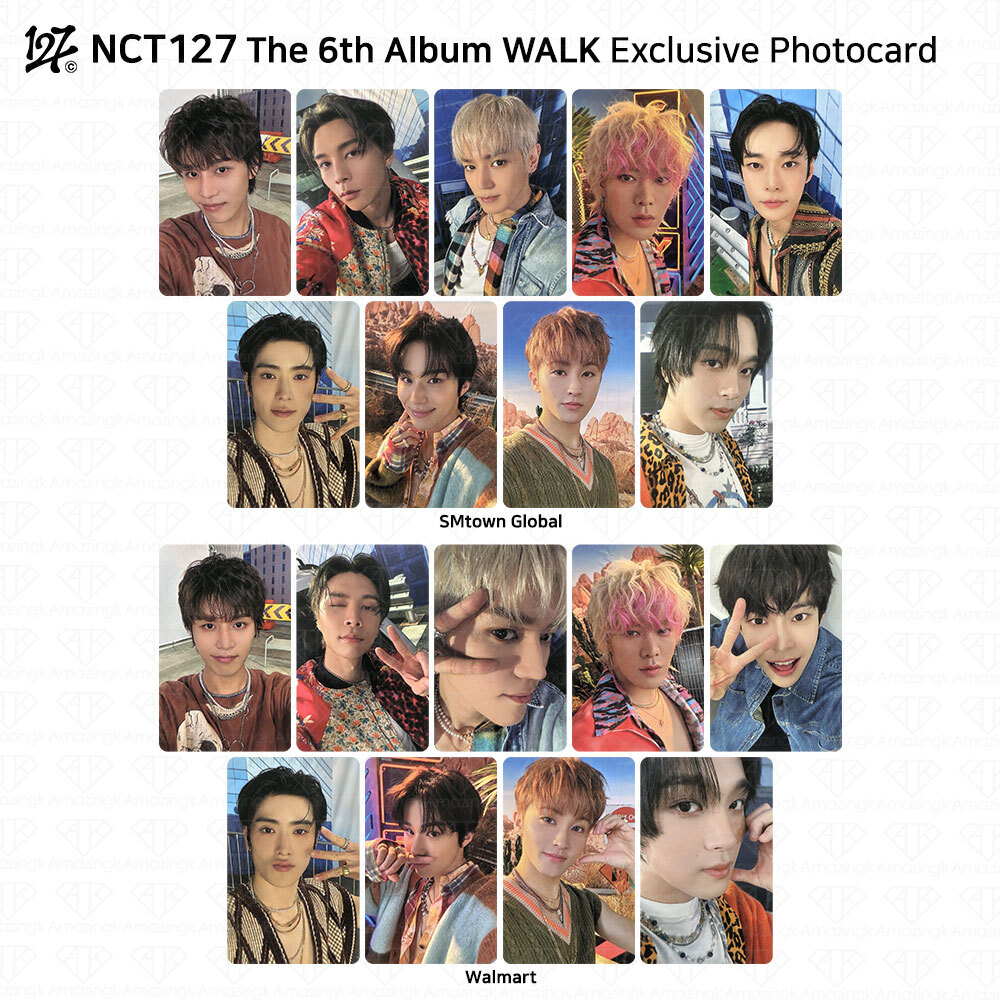 NCT127 The 6th Album WALK Exclusive Photocard SMtown Global