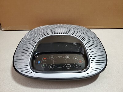 Logitech V-U0034 Silver Black Speaker Phone Video Conferencing Cam