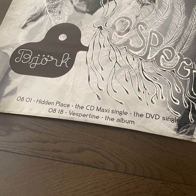Bjork / Vespertine 2001 Japan Original Promo Poster B2 20x28in