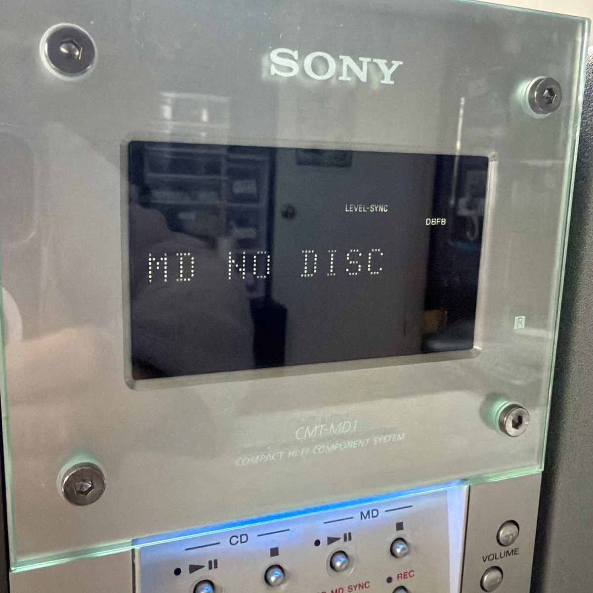 Vtg Sony Compact Hi-Fi Component System CMT-MD1 FM/AM/MD/CD