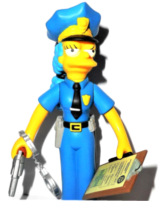 The SIMPSONS world of Springfield OFFICER MARGE 2001 series 7