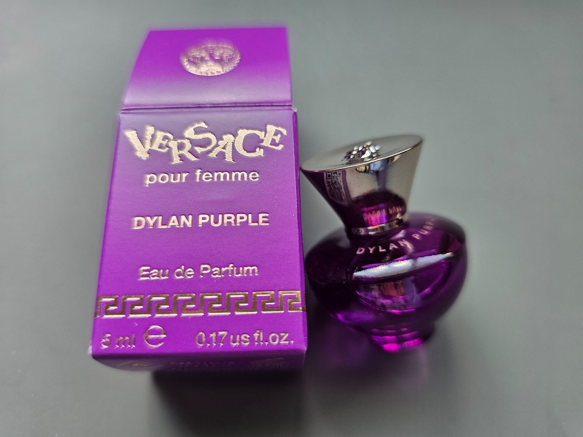 Versace Dylan Purple Pour Femme EDP Splash .17oz 5mL Mini Perfume
