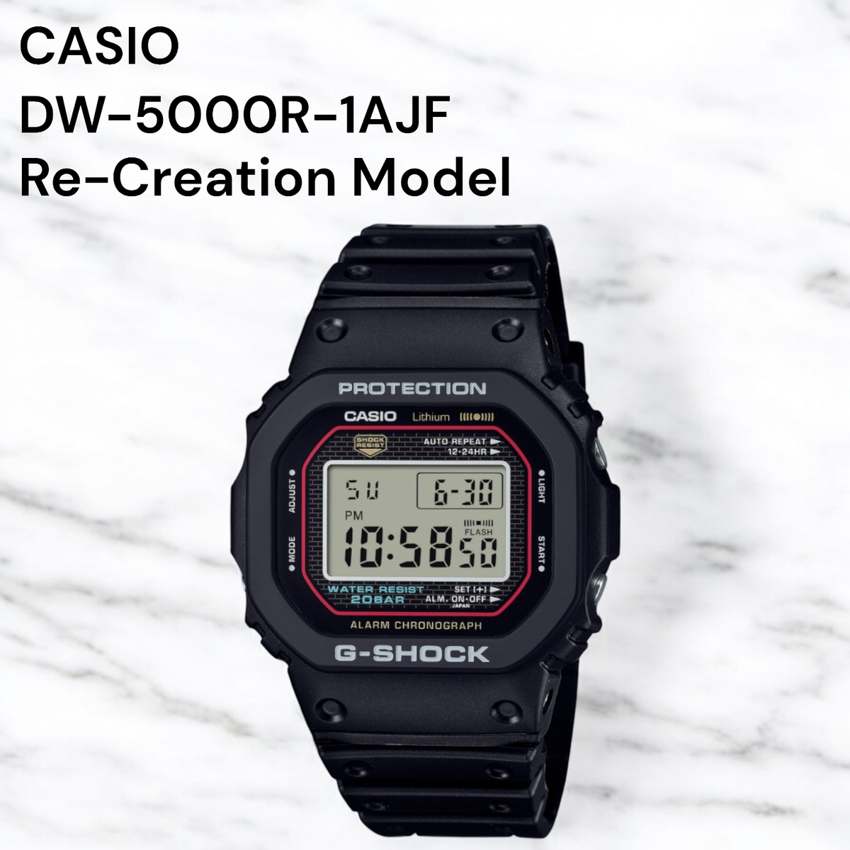 CASIO DW-5000R-1AJF Reproduction of the original G-SHOCK Made in