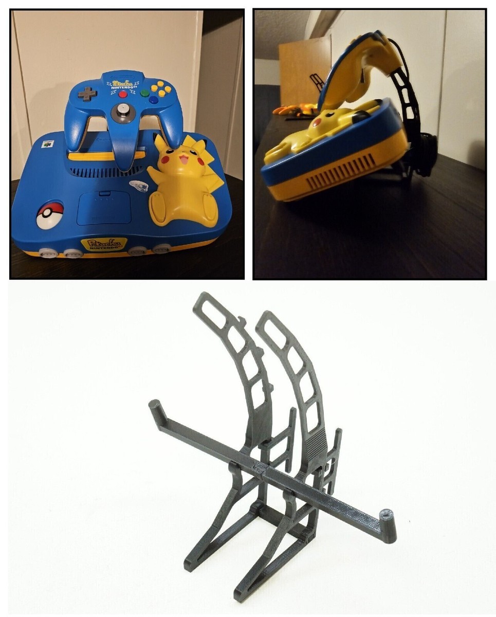 Nintendo 64 Pikachu Pokemon N64 Console Display Stand Floating