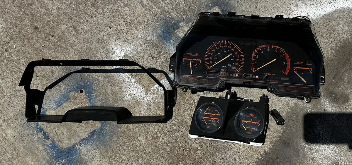 1984 Nissan Z31 300ZX Turbo Gauge Cluster And Boost/oil Pressure