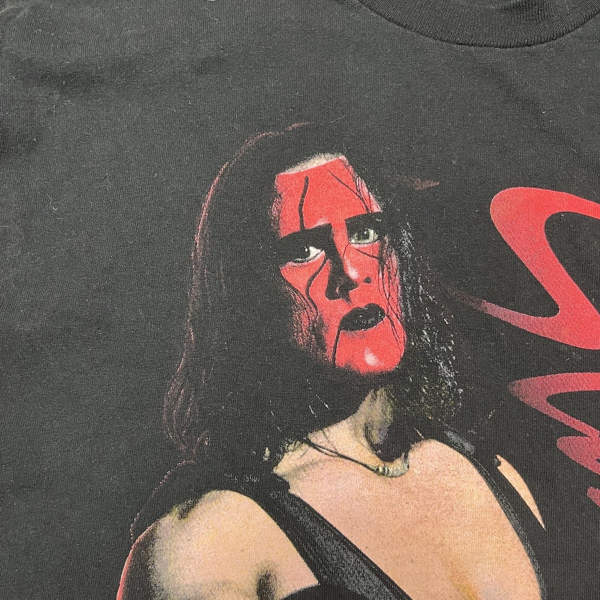 Vintage 90s Sting NWO WCW Wrestling Tee T Shirt Sunfaded 2XL •2