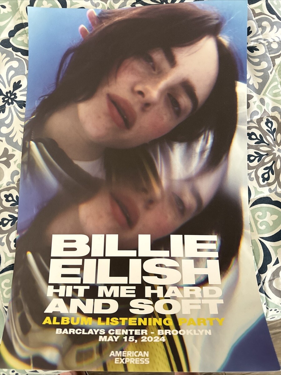 RARE* Exclusive Billie Eilish HIT ME HARD AND SOFT Poster! NEW! | eBay