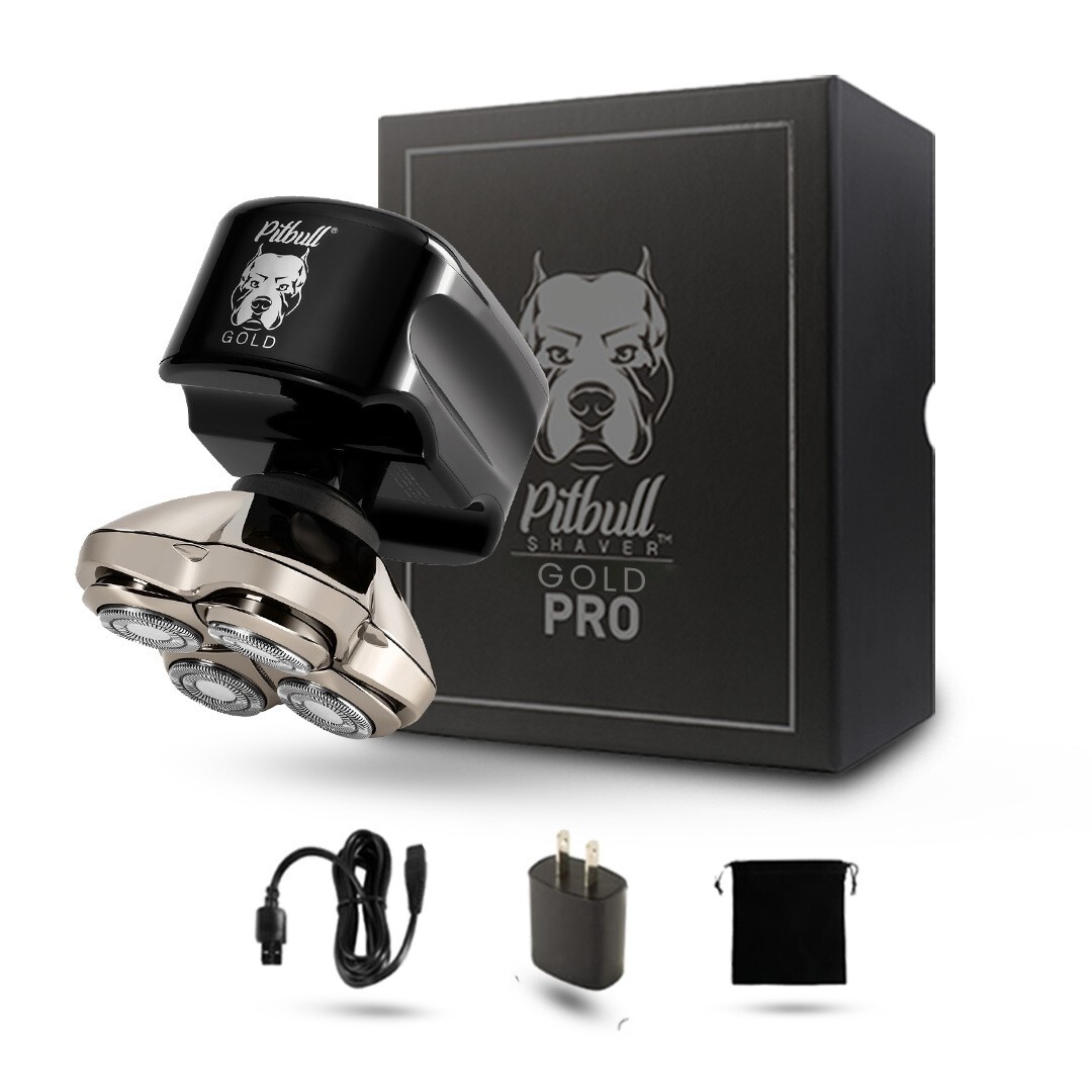Skull Shaver Pitbull Gold PRO Head and Face Shaver for Men, Men