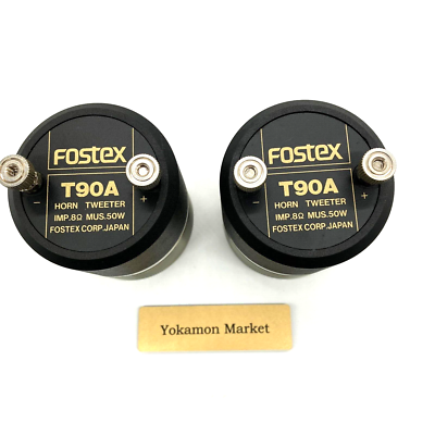 FOSTEX T90A Horn Super Tweeter sound Speaker 2Piece Set from Japan