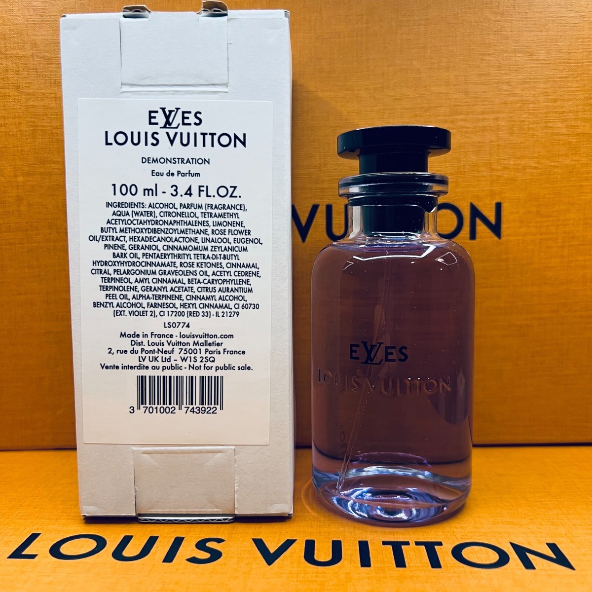 Louis Vuitton eLVes Eau de Parfufm Spray Tester 3.4oz/100ml New