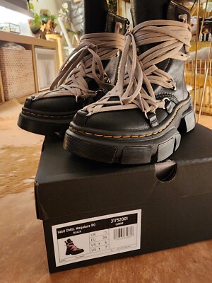 RICK OWENS x DR. MARTENS 1460 DMXL MEGA LACE BOOT | SIZE 7 US