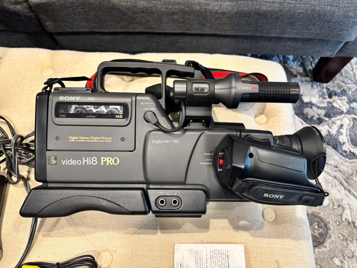 Sony CCD-V5000 Hi8 Video Camera Recorder Pro Camcorder w/ Case | eBay