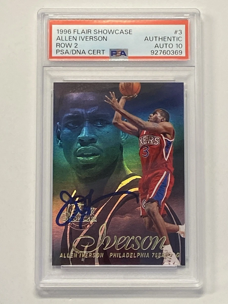Allen Iverson Professional Sports Authenticator (PSA) Basketball