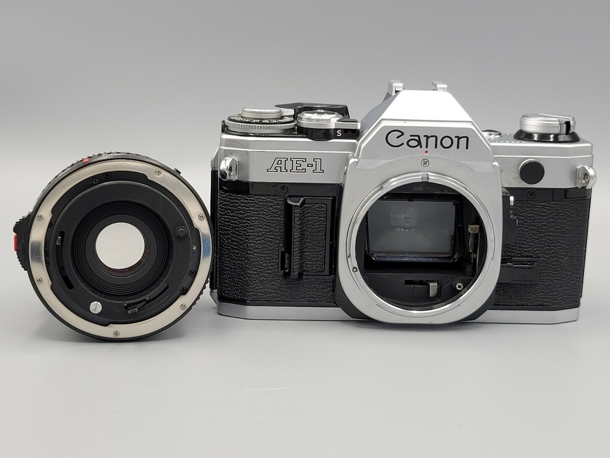 Canon AE-1 35mm Film Camera w/ Quantaray 28mm 1:2.8 Lens | eBay