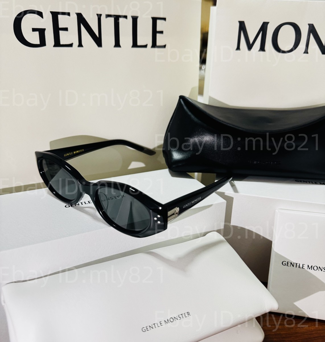 GentleMonster Sunglasses DADA 01 Black Frame Black Lenses | eBay