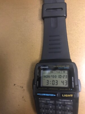 CASIO DATA BANK CALCULATOR VINTAGE WATCH DBC-30 Light does not