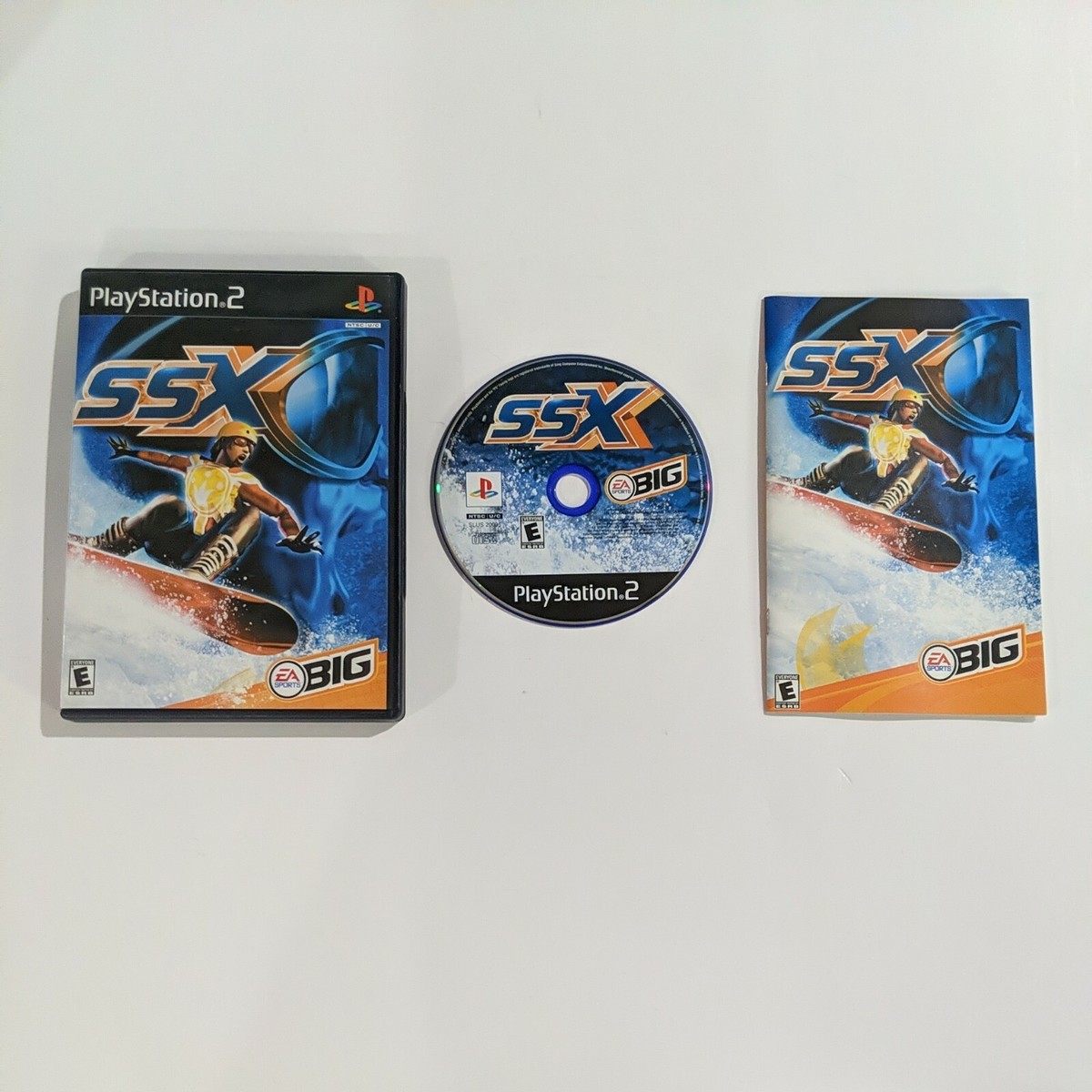 RARE BLUE DISC SSX PLAYSTATION 2 PS2 CASE DISC PAPERWORK VIDEO