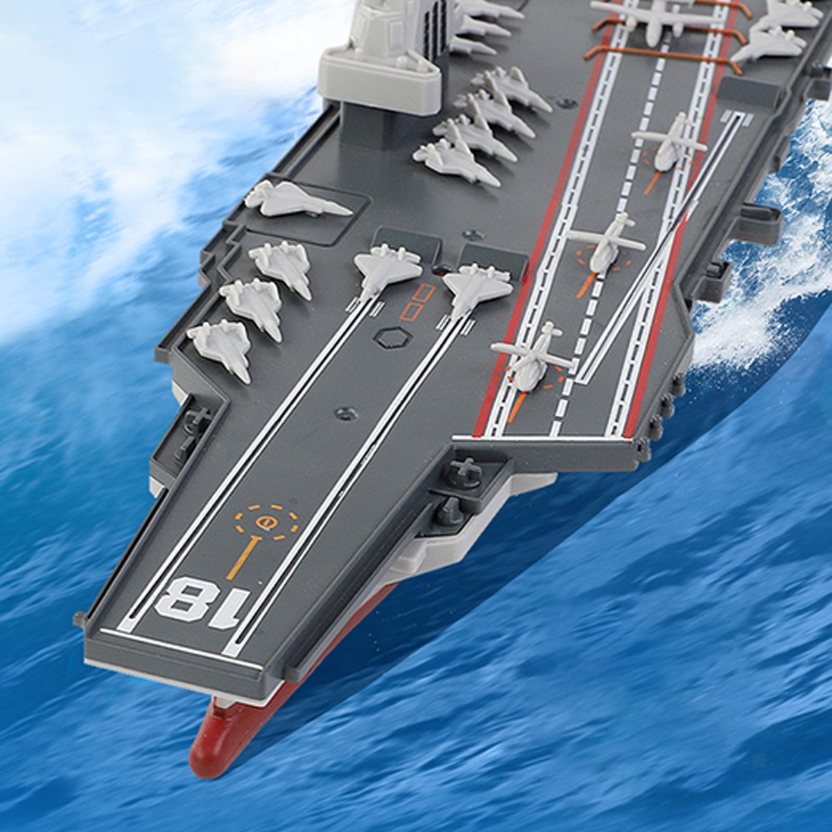 RC Boat Model RC Aircraft Carriers Model Toy for Kids Children 7