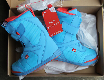 NEW 2023 HEAD kids Snowboard Boots 2 sizes in 1 17.5/18.5 mondo
