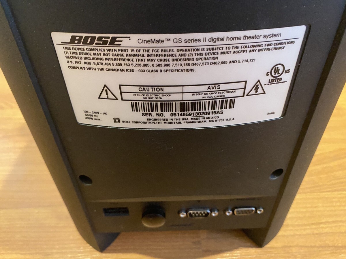 Bose CineMate GS Series II Digital Home Theater Speaker System