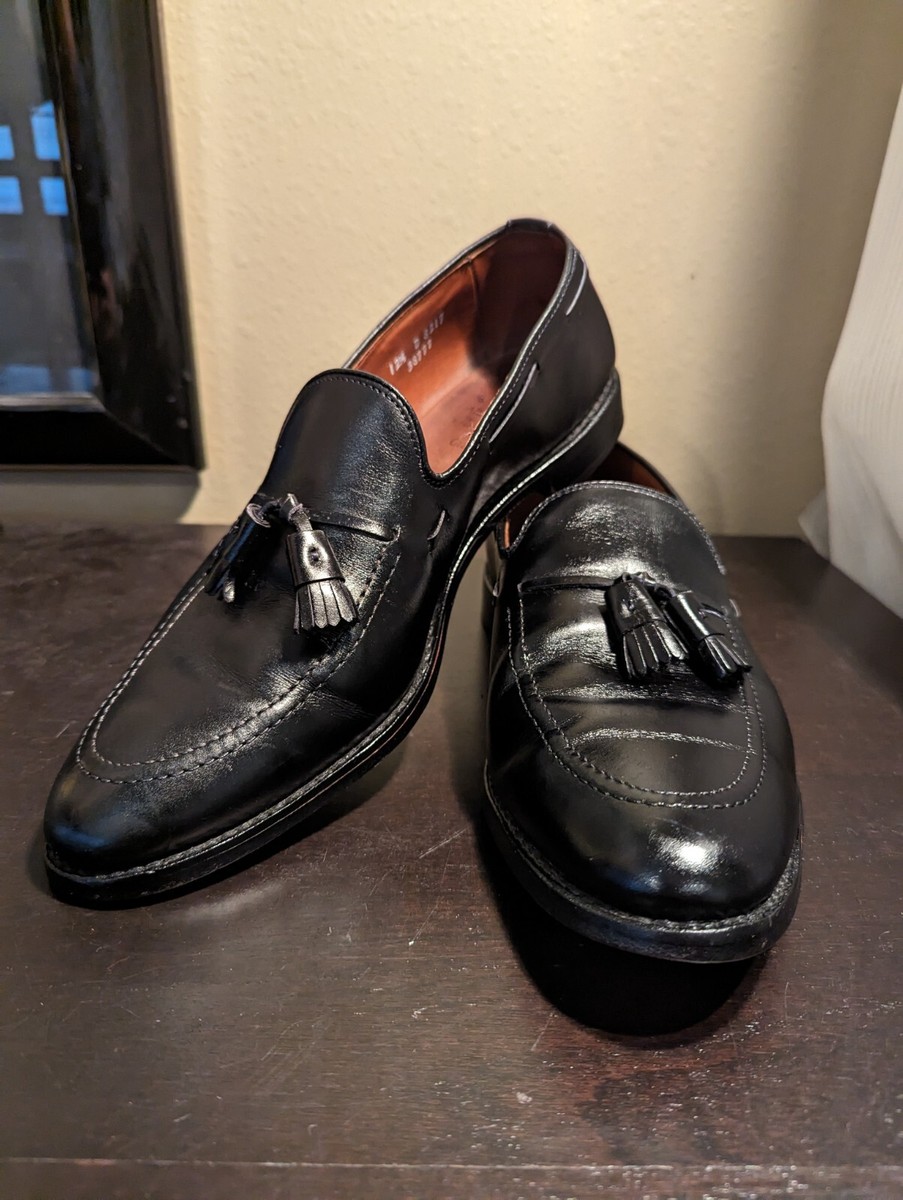 Allen Edmonds Grayson Black #8217 Tassel classic slip on Loafer