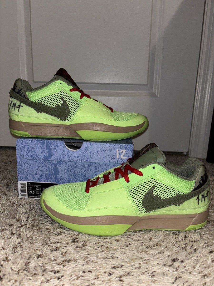 NIKE JA 1 sz 12 HALLOWEEN JA 3 ZOMBIE GREEN EYBL SCRATCH KOBE