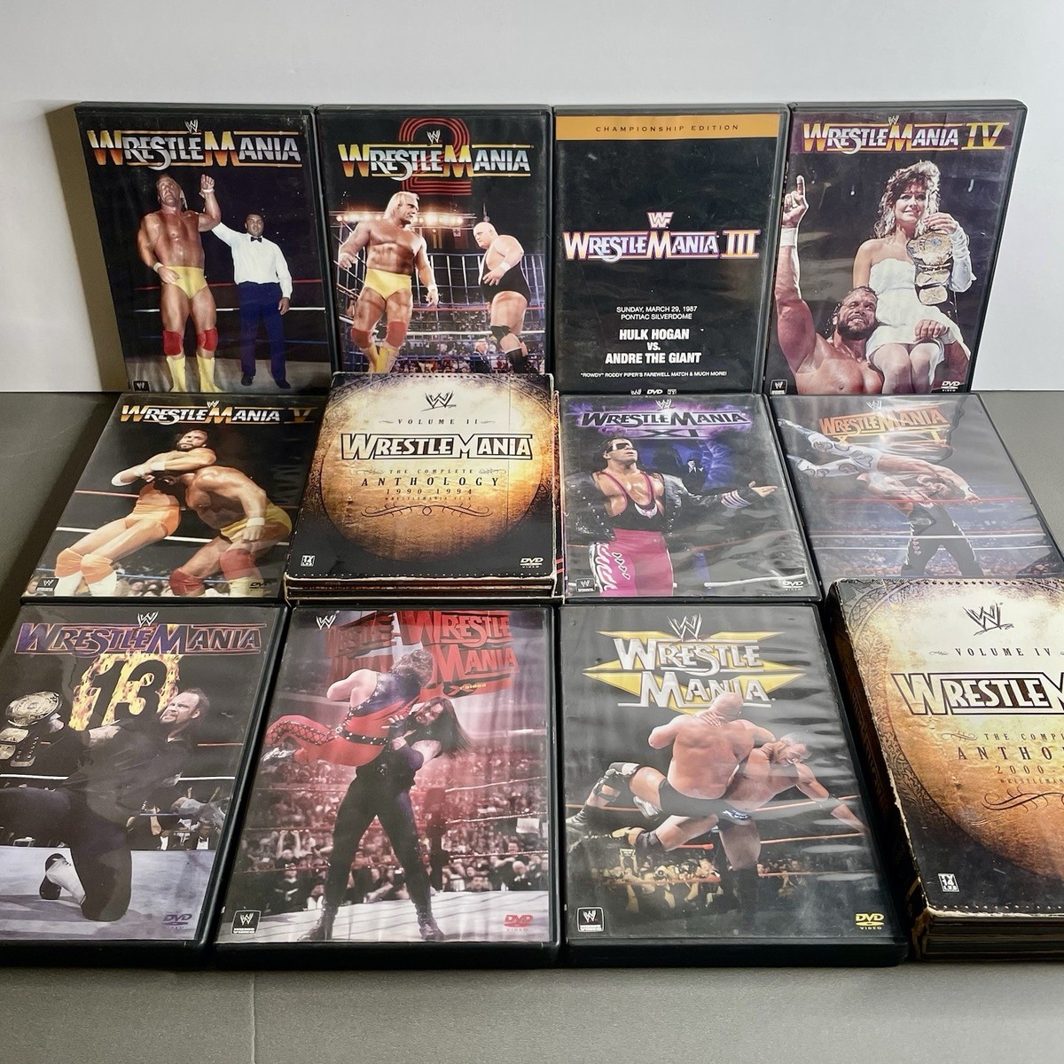 Wrestlemania DVD Collection 1 - 36 WWF/WWE Wrestling WM 1986