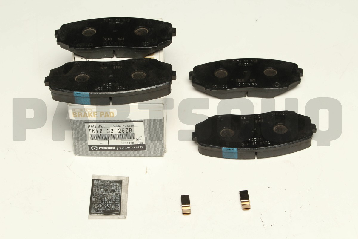 TKY83328ZB Genuine Mazda PAD SUB SET, FRONT CALIPER TKY8-33-28ZB