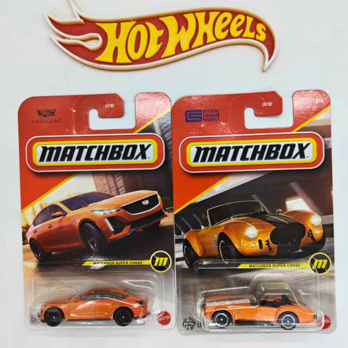 MATCHBOX 2025 Super Chase 1965 SHELBY COBRA 427 & 2021 CADILLAC