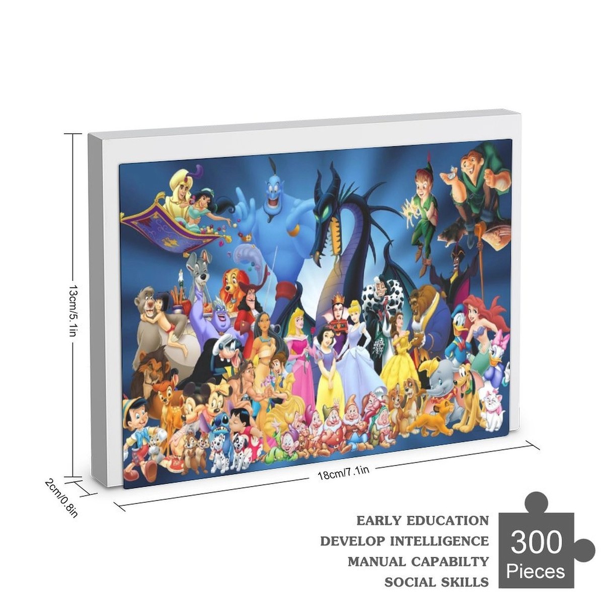 Disney Characters Jigsaw Puzzle 300 Pieces Bithday Gift for Adults
